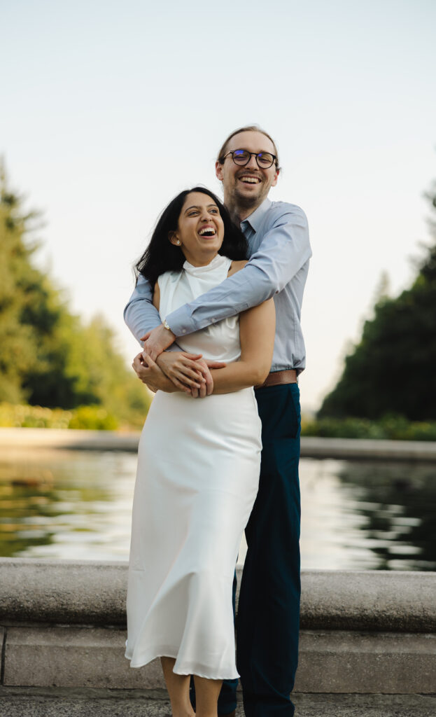 Laughing couple portrait