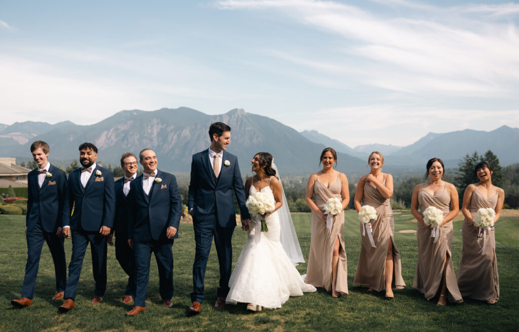 Portrait of the wedding party
